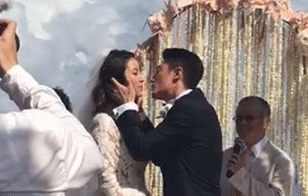 萧敬腾婚礼上的深情告白，三分钟的爱语