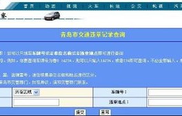 车辆查询信息查询系统(车辆在线查询)