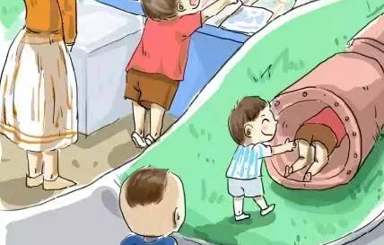 勇敢的探索之旅，1岁失明宝宝第一次走盲道的小心翼翼