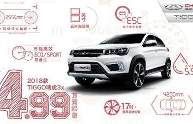 瑞虎3(瑞虎3x自动挡最新价格)