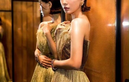 张柏芝穿金色长裙,美得令人心醉