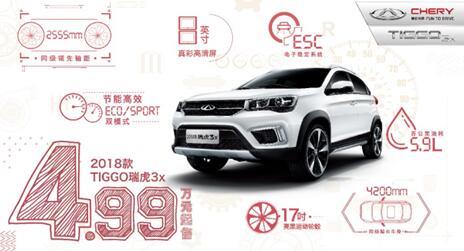 瑞虎3(瑞虎3x自动挡最新价格)