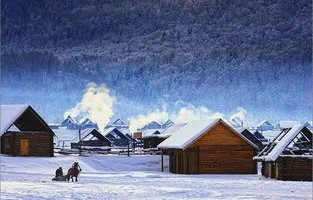 上海的冬日奇景，雪落浦江